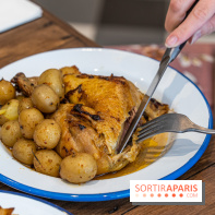 Label Broche restaurant - David Gallienne - Table du Gourmet - Galeries Lafayettes - Top Chef -  poulet