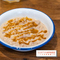 Label Broche restaurant - David Gallienne - Table du Gourmet - Galeries Lafayettes - Top Chef -  riz au lait