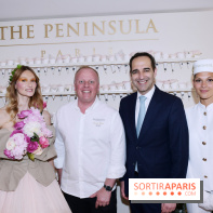 ©Rachid Bellak - le chef etoile David Bizet et Vincent Pimont dg du Peninsula