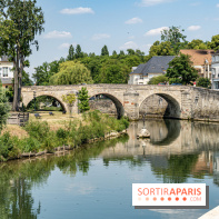L'Isle-Adam, l'un des plus beaux village d'Ile-de-France -  bord de l'Oise - pont