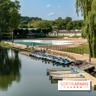L'Isle-Adam, l'un des plus beaux village d'Ile-de-France -  La plage - pédalos - barque