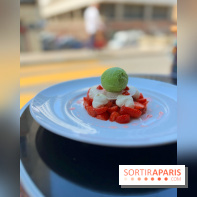 Le Louis Vins - Dessert fraise glace persil