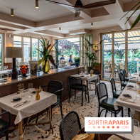 Le Nid, le restaurant-terrasse sur berge à l'Isle-Adam -   décoration salle - DOD Architecte