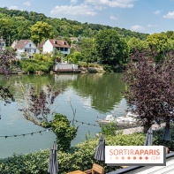 Le Nid, le restaurant-terrasse sur berge à l'Isle-Adam -  vue