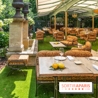 Riviera Paris, la terrasse - restaurant confidentiel dans les jardins d'Apicius -  A7C7692