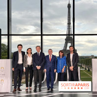 LVMH - Partenaire Premium des Jeux Olympiques et Paralympiques de Paris 2024 - Antoine Arnault, Bernard Arnault, Anna Hidalgo et