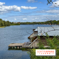L'étang de la Galiotte dans le parc du Peuple de l'Herbe - Carrières-sous-Poissy (Yvelines)