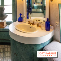 Domaine de Jean-Claude Brialy à Monthyon salle de bain