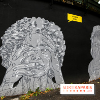 Mur des droits humains à Paris, nos photos
