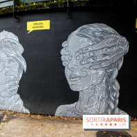 Mur des droits humains à Paris, nos photos
