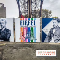 Tour Eiffel : une exposition inédite gratuite en hommage à Gustave Eiffel sur le parvis - nos photos