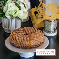 La bûche petit train de Noël du Cheval Blanc 2023 et galette des rois 2024 - A7C0735