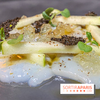 Résidence Culinaire 2023 La Big Bertha la Nouvelle Seine carpaccio de saint jacques
