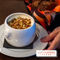 Bistrot Podium, le restaurant festif avec la carte de Glenn Viel -  soupe à l'oignon