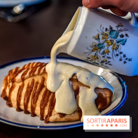 Bistrot Podium, le restaurant festif avec la carte de Glenn Viel -  ile flottante caramélisée