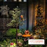 Inauguration des vitrines et décorations de Noël du BHV Marais à Paris 2023