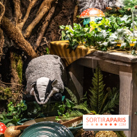 Inauguration des vitrines et décorations de Noël du BHV Marais à Paris 2023