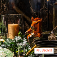 Inauguration des vitrines et décorations de Noël du BHV Marais à Paris 2023
