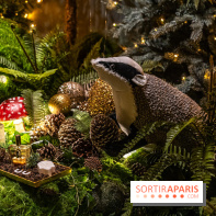 Inauguration des vitrines et décorations de Noël du BHV Marais à Paris 2023