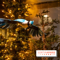 Inauguration des vitrines et décorations de Noël du BHV Marais à Paris 2023