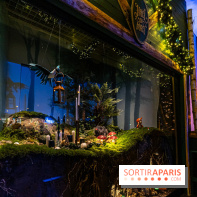 Inauguration des vitrines et décorations de Noël du BHV Marais à Paris 2023