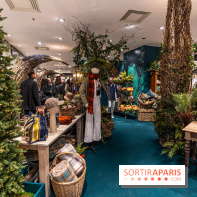 Inauguration des vitrines et décorations de Noël du BHV Marais à Paris 2023