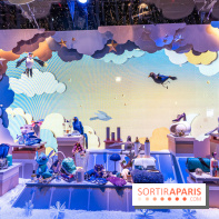 Les vitrines de Noël du Printemps 2023 - inauguration avec Catherine Deneuve