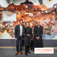 Les vitrines de Noël du Printemps 2023 - inauguration avec Catherine Deneuve