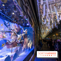Les vitrines de Noël du Printemps 2023 - inauguration avec Catherine Deneuve