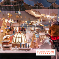 Les vitrines de Noël du Printemps 2023 - inauguration avec Catherine Deneuve