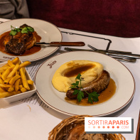 Le Bouillon Julien, la brasserie au sublime décor art nouveau, son menu et ses plats -  saucisse purée
