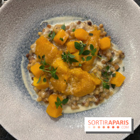 Ma Dame, le restaurant de l'hôtel Marignan Champs-Elysées - Risotto fregola sarda butternut
