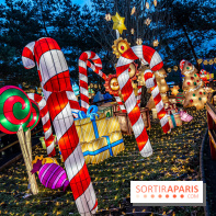 Noël au Parc Astérix 2023, sentier de lumières et patinoire - IMG 5023