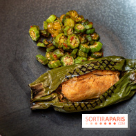 La Bauhinia par Quentin Testart au Shangri La Paris -  le bar de ligne en papillote