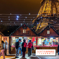 Marché de Noël 2023 au pied de la tour Eiffel - Quai Jacques Chirac