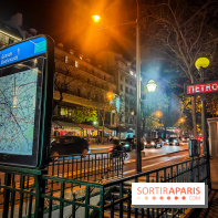 Visuels métro - Grands boulevards ligne 8 ligne 9 nuit