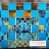 Aux Beaux Carrés, l'exposition de Daniel Buren au Bon Marché Rive Gauche