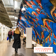 La station de Métro Châtelet re-décoré par des street-artistes