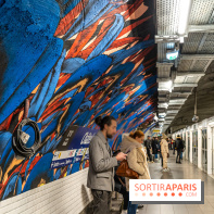 La station de Métro Châtelet re-décoré par des street-artistes -  A7C4414