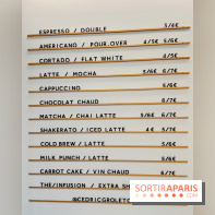 Cédric Grolet Café - Carte boissons chaudes