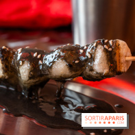 Sekitan, le restaurant street food de brochettes japonaises -  dango sésame noir