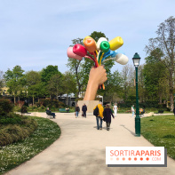 Visuel Paris 8e - printemps Jeff Koons jardin Champs Elysées 