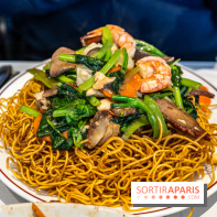 New Hao Khoan, le restaurant chinois et vietnamien, valeur sûre du 13e - nouilles croustillantes aux légumes et fruits de mer