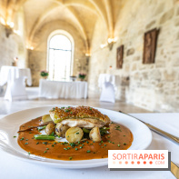L'Abbaye de Royaumont - les photos -  la table de Royaumont - plat