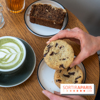 Trombone Coffee Shop Paris 20e -  cookie zaatar - cookie chocolat