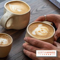 Seven Heaven, le coffee shop dog's friendly et kid's friendly de Paris 11e -  café latte