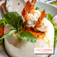 Q Bar, le bistrot et restaurant Thaïlandais à Paris -  curry vert thaï aux crevettes