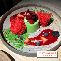 Marie Akaneya - Dessert matcha et fruits
