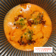 Amâlia - Raviolis aux gambas, nduja