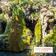 Parc du Dr Fauvel à Villennes sur Seine, grotte et cascades
